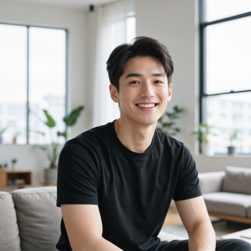 三十岁左右男性用户头像，穿深色衬衫，浅色背景